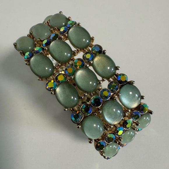 Bohemian/Retro style Cuff Bracelet set with stones - Picture 2 of 5